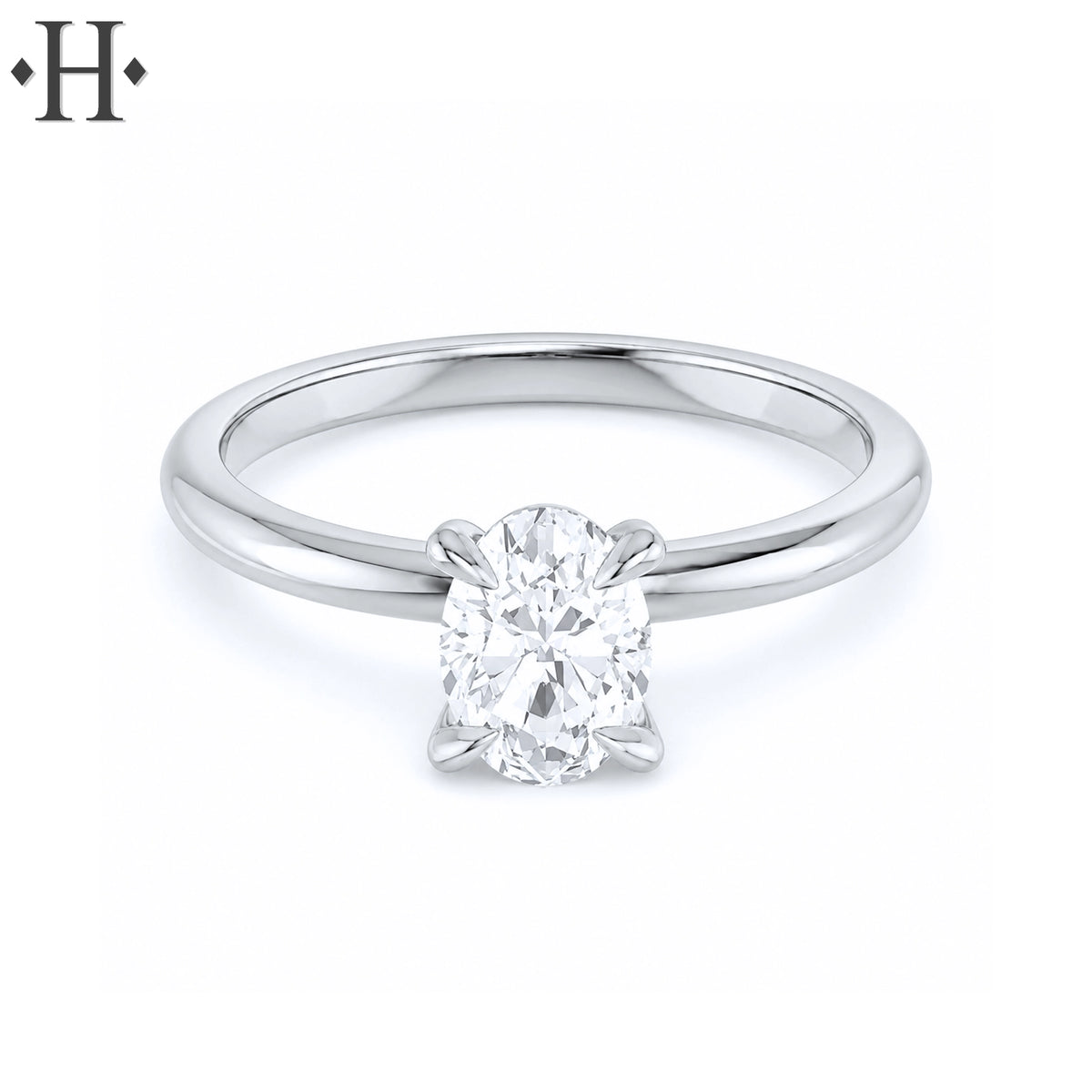 0.94ctw Oval Cut Lab Grown Diamond Ring