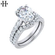 1.50ctr-3.00ctr Oval Cut Lab Grown Diamond Ring