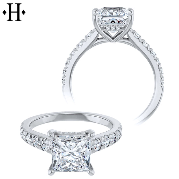 1.50ctr-3.00ctr Princess Cut Diamond Customizable Ring