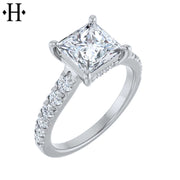 1.50ctr-3.00ctr Princess Cut Lab Grown Diamond Ring