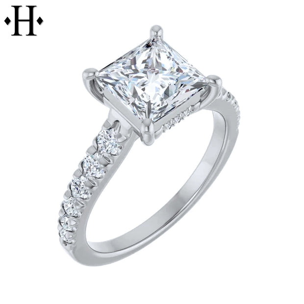 1.50ctr-3.00ctr Princess Cut Diamond Customizable Ring