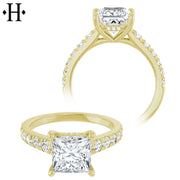 1.50ctr-3.00ctr Princess Cut Diamond Customizable Ring