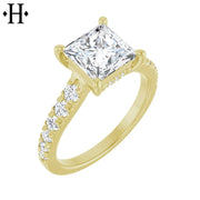 1.50ctr-3.00ctr Princess Cut Diamond Customizable Ring