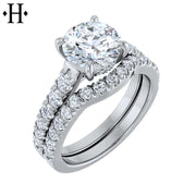 1.50ctr-3.00ctr Round Cut Lab Grown Diamond Ring