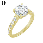 1.50ctr-3.00ctr Round Cut Diamond Customizable Ring