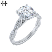 1.70ctw Round Cut Lab Grown Diamond Ring