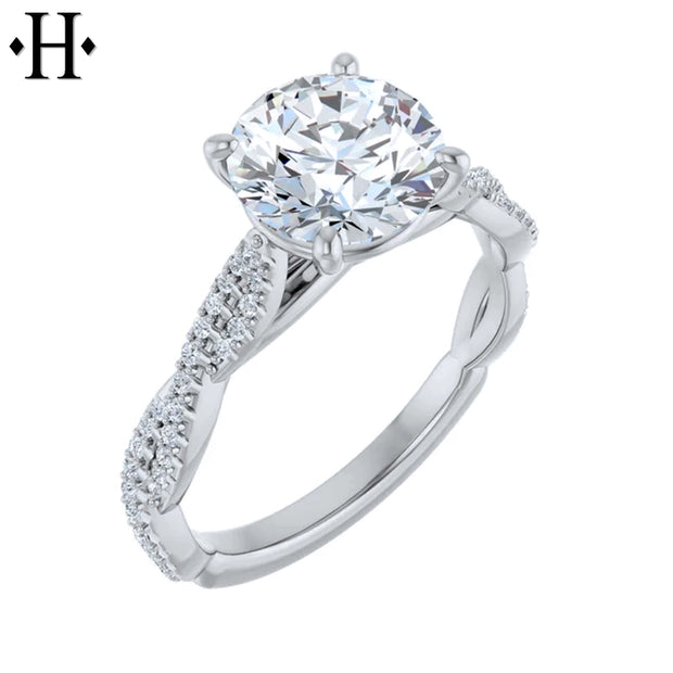 1.70ctw Round Cut Lab Grown Diamond Ring