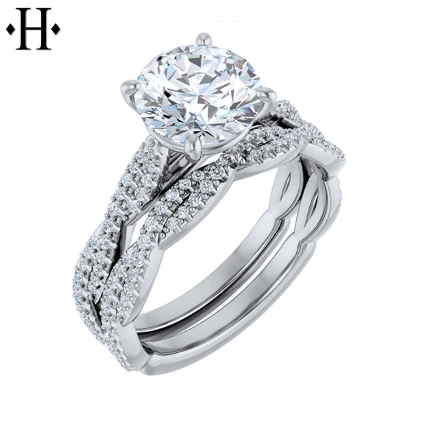 1.70ctw Round Cut Lab Grown Diamond Ring