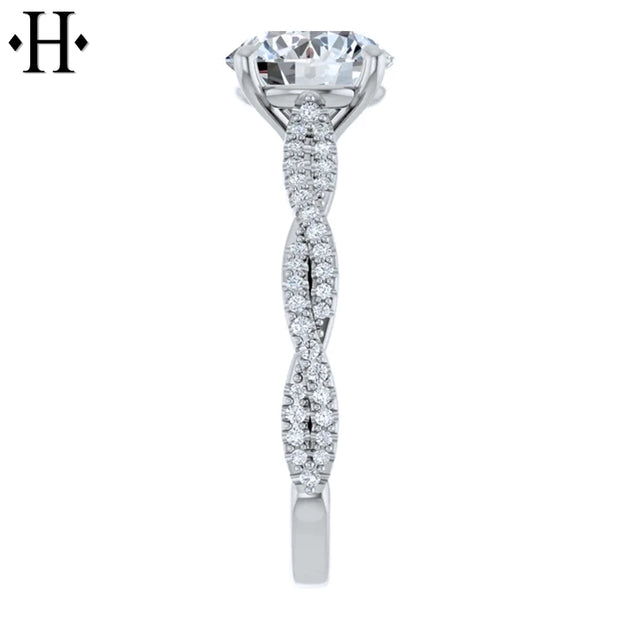 1.70ctw Round Cut Lab Grown Diamond Ring