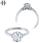 1.16ctw Oval Cut Lab Grown Diamond Ring