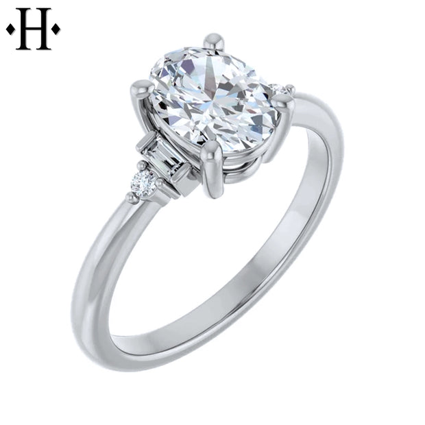 1.16ctw Oval Cut Lab Grown Diamond Ring