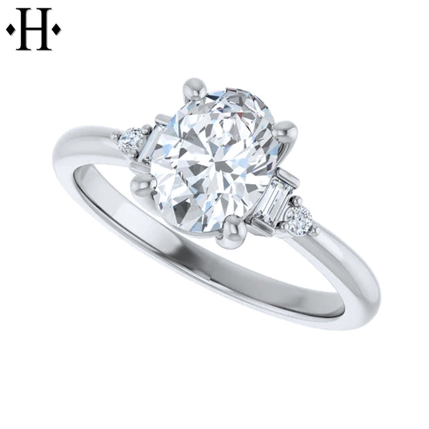 1.16ctw Oval Cut Lab Grown Diamond Ring