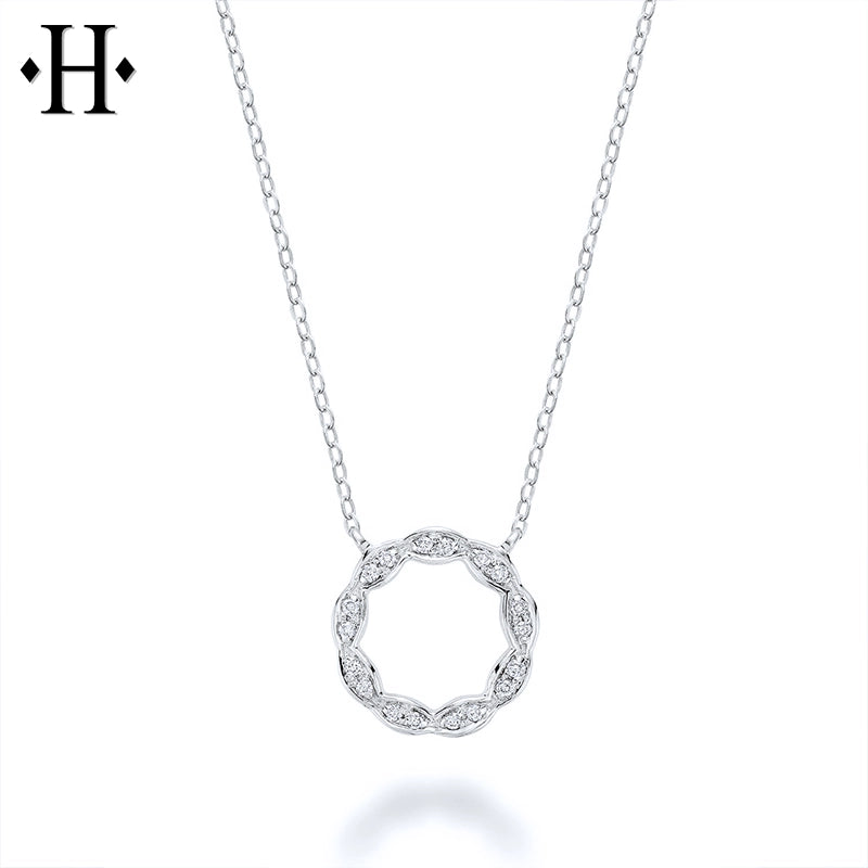 Natural Diamond Circle Necklace