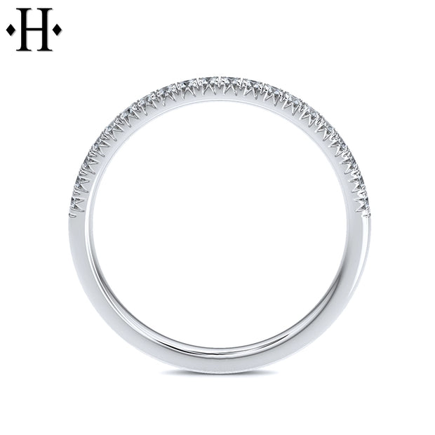 0.10cts French Pavé Diamond Ring 1.5mm