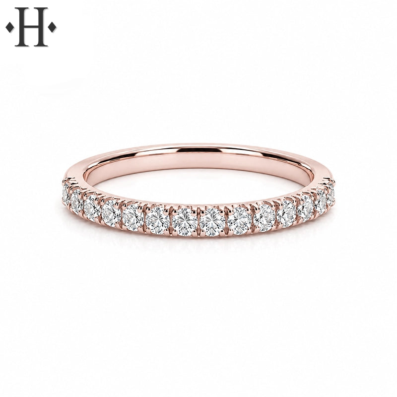 0.25ctw Lab Grown Diamond French Cut Pavé Ring 2.0mm