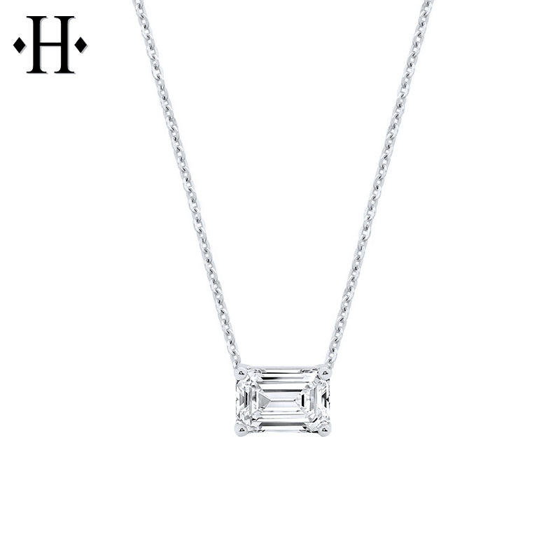 0.50ct Emerald Cut Lab Grown Diamond Necklace