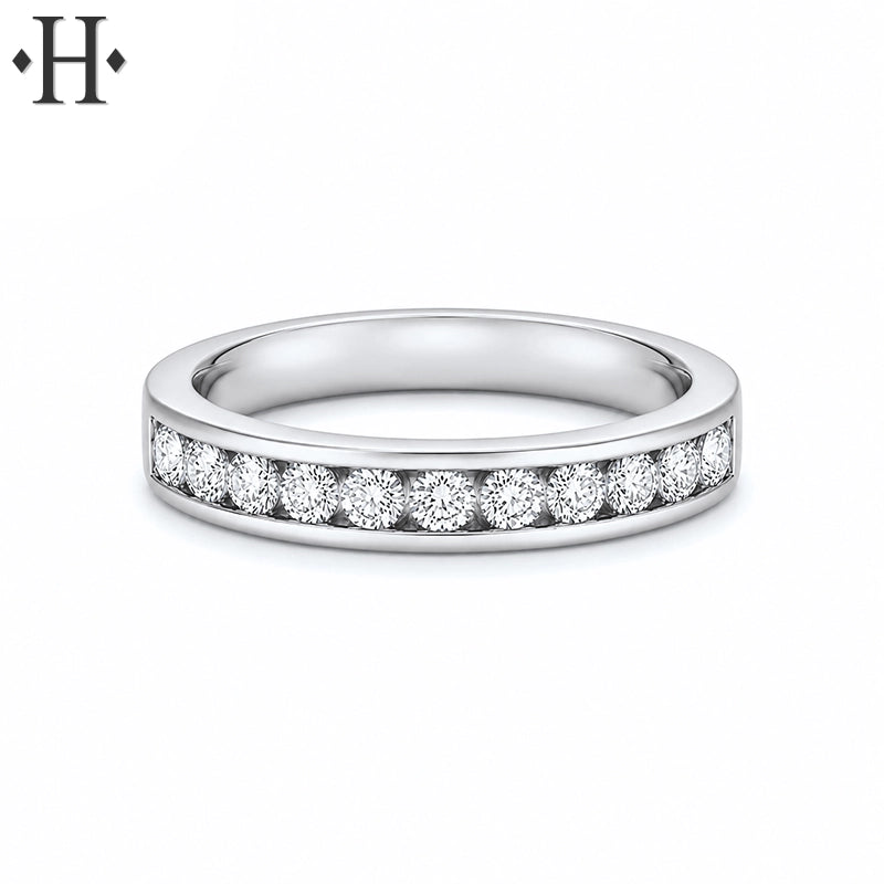 0.50ctw Lab Grown Diamond Channel Ring 3.7mm