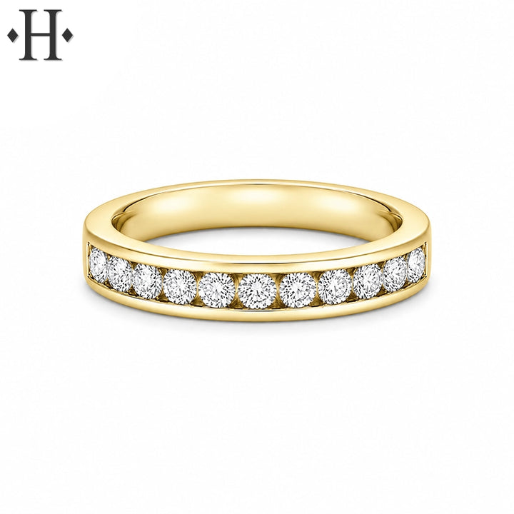 0.50ctw Lab Grown Diamond Channel Ring 3.7mm