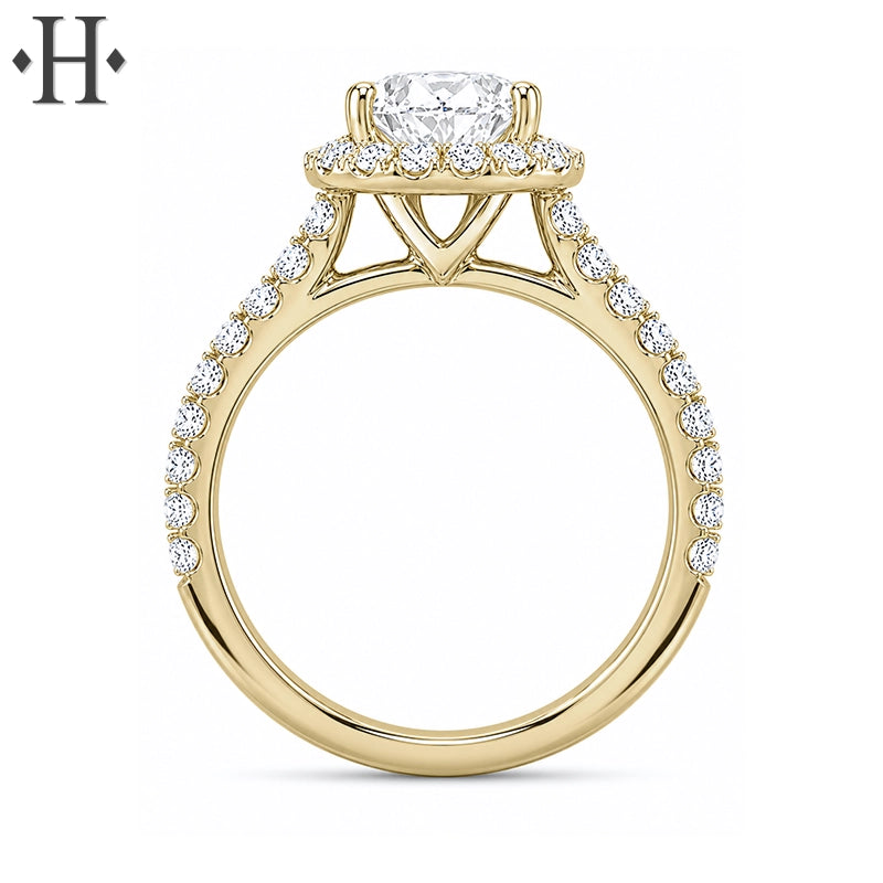 1.37ctw Pear Cut Lab Grown Diamond Ring
