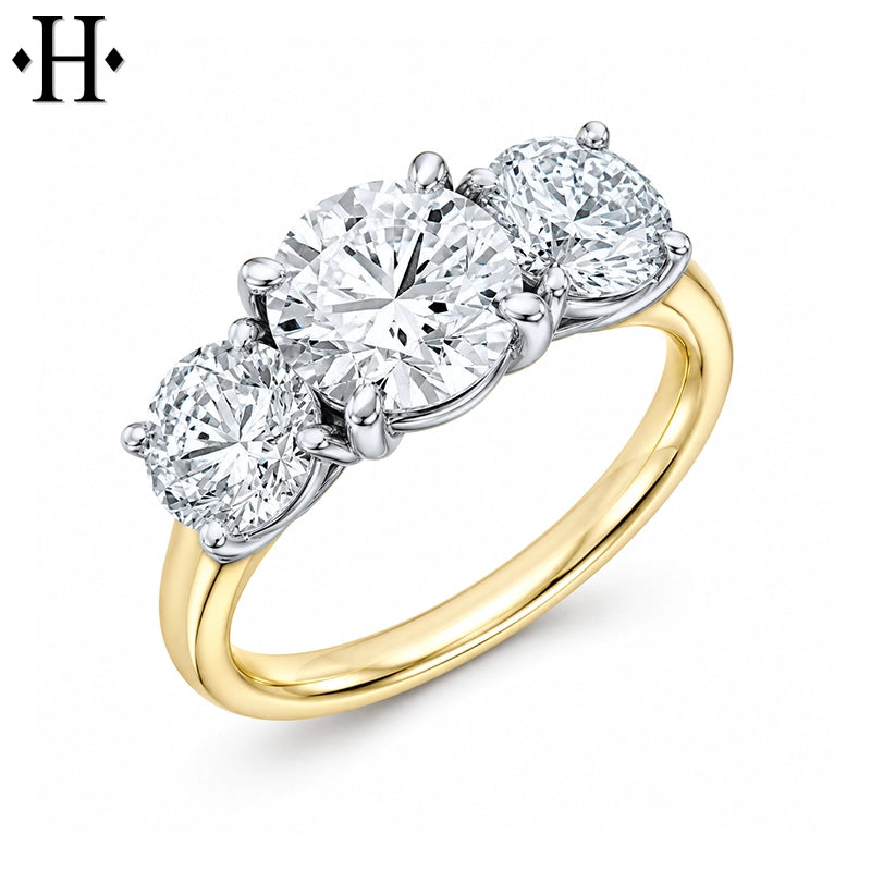 3.00ctw Round Cut Lab Grown Diamond Ring