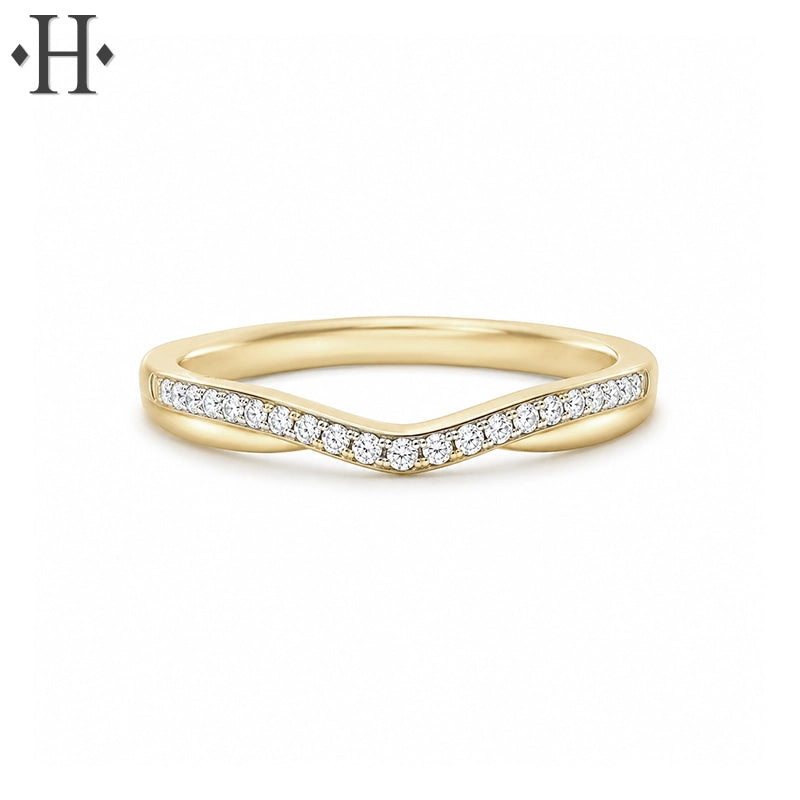 0.10ctw Natural Diamond Ring 2.6mm