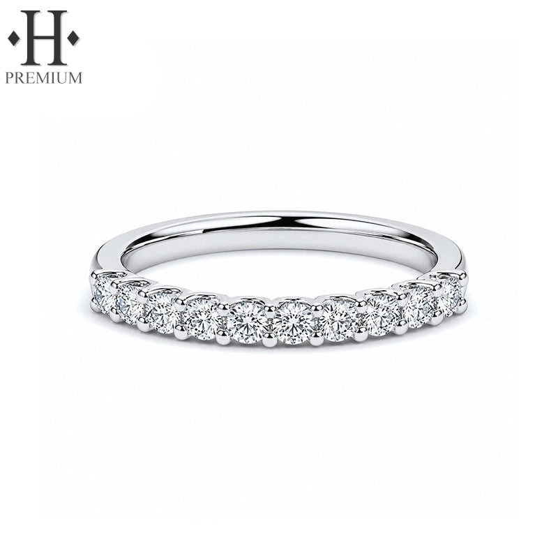0.30ctw Premium Natural Diamond French U-Pavé Ring 2.0mm