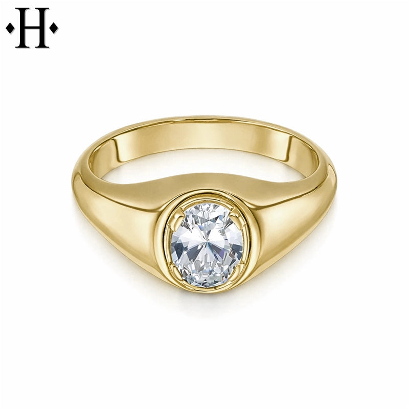 1.00ct Lab Grown Oval Cut Diamond Ring