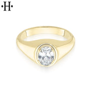 1.00ct Lab Grown Oval Cut Diamond Ring