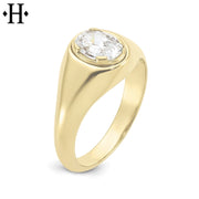 1.00ct Lab Grown Oval Cut Diamond Ring