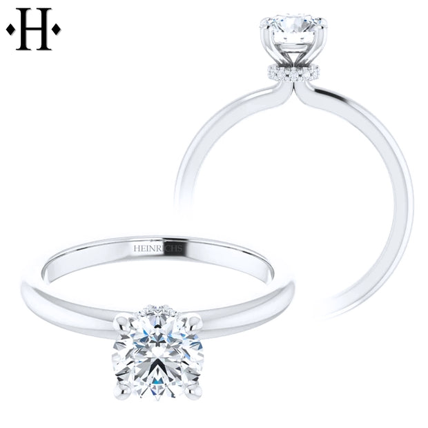 0.75ctr-3.00ctr Round Cut Diamond Customizable Ring