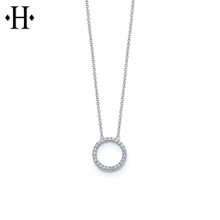 14kt 0.25cts Lab Grown Diamond Circle Necklace
