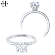 1.05cts Round Cut Lab Grown Diamond Ring