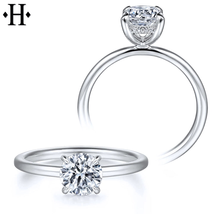 1.05ctw Round Cut Lab Grown Diamond Ring