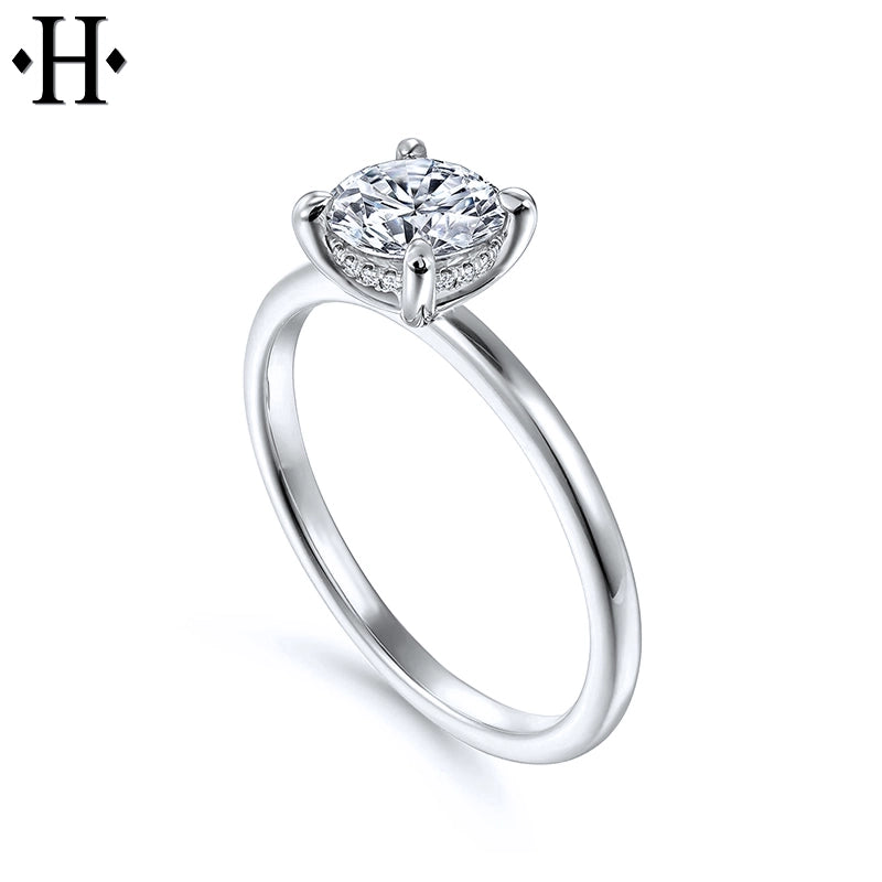 1.05ctw Round Cut Lab Grown Diamond Ring