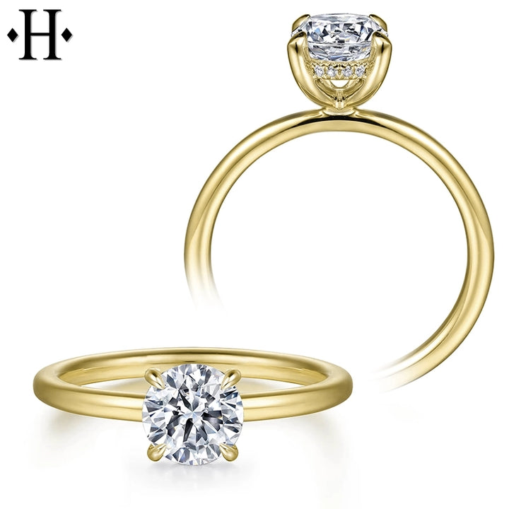 1.05ctw Round Cut Lab Grown Diamond Ring