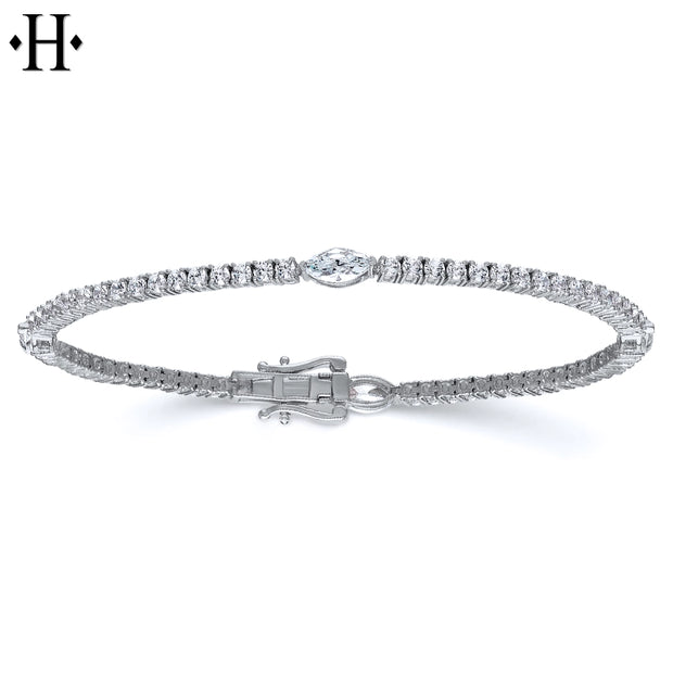 14kt Lab Grown Diamond Marquise Essentials Bracelet