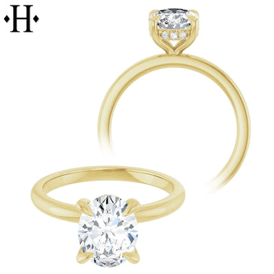 1.57ctw Oval Cut Lab Grown Diamond Ring