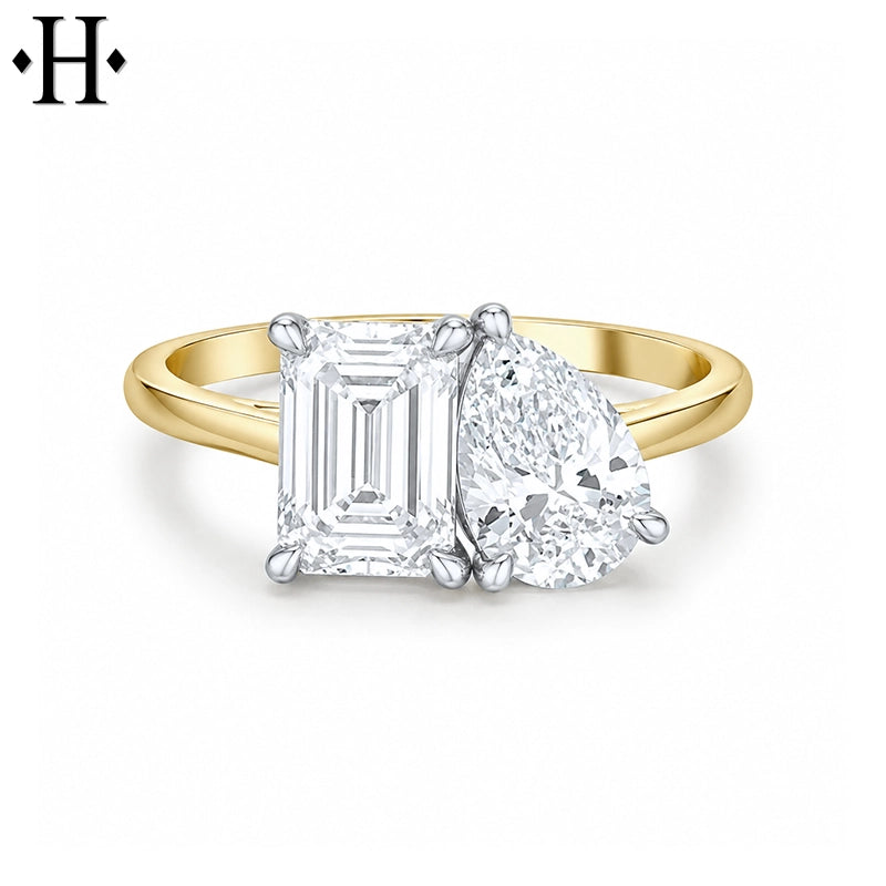 2.50ctw Toi et Moi Lab Grown Diamond Ring