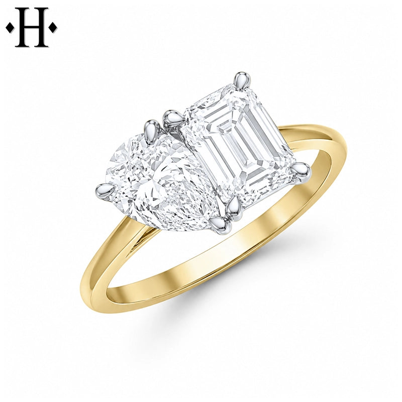 2.50ctw Toi et Moi Lab Grown Diamond Ring
