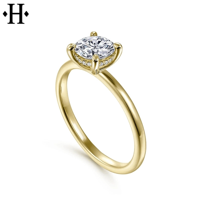 1.55ctw Round Cut Lab Grown Diamond Ring