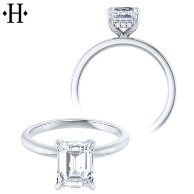 1.55ctw Emerald Cut Lab Grown Diamond Ring