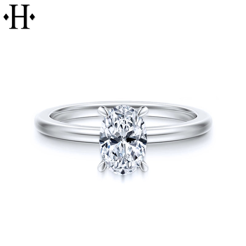1.05ctw Oval Cut Lab Grown Diamond Ring