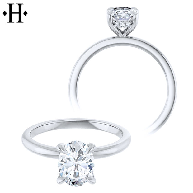 1.05ctw Oval Cut Lab Grown Diamond Ring