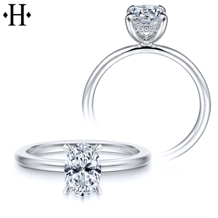 1.05ctw Oval Cut Lab Grown Diamond Ring