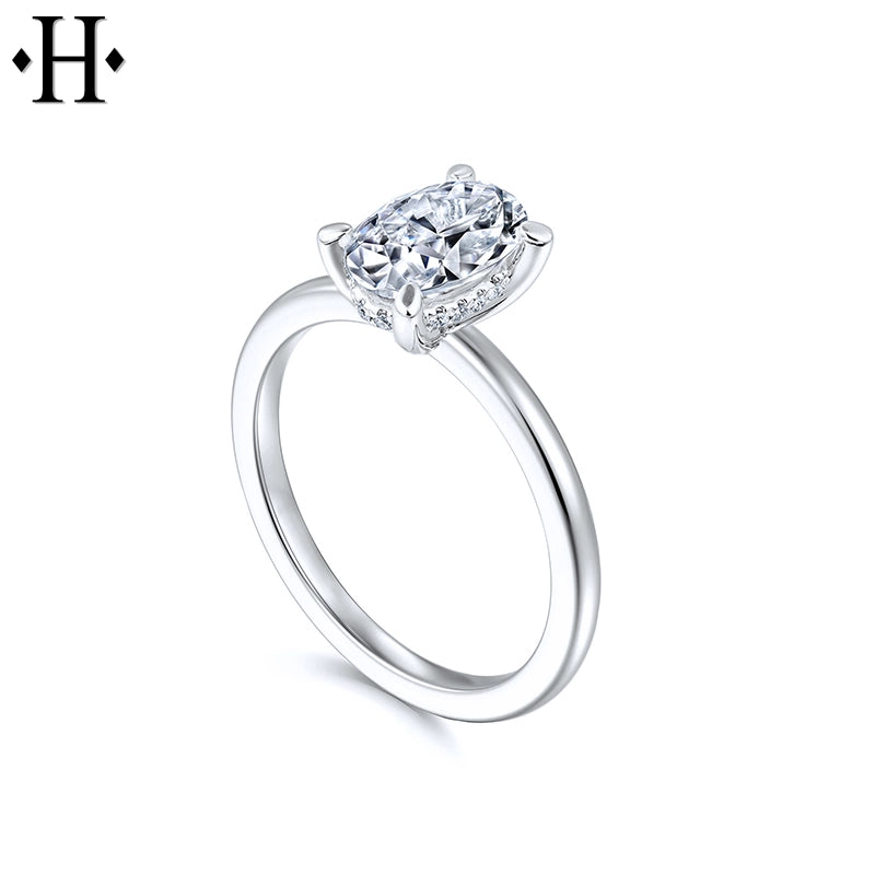 1.05ctw Oval Cut Lab Grown Diamond Ring