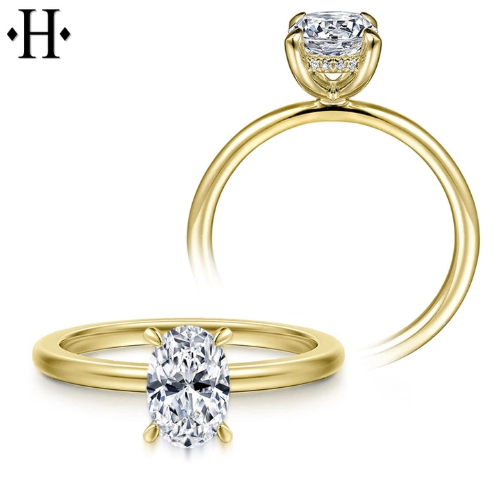1.05ctw Oval Cut Lab Grown Diamond Ring