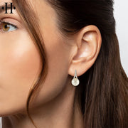 10kt Cultured Pearl & Diamond Earrings