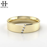 Premium Diamond Solid Gold Ring 6mm