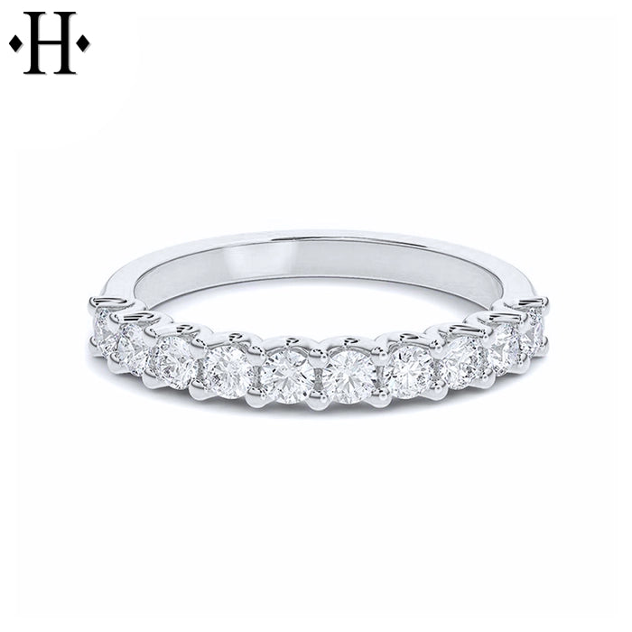 0.50ctw Lab Grown Diamond French U-Pavé Ring 2.5mm
