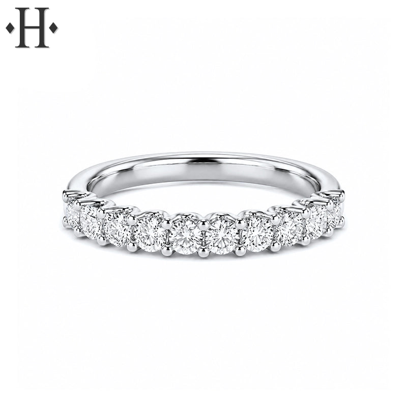 0.50ctw Lab Grown Diamond French U-Pavé Ring 2.5mm